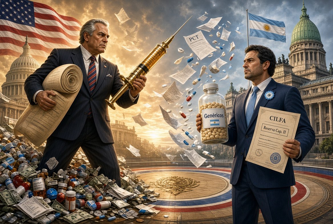 Big Pharma, Estados Unidos, Argentina, CILFA, Evergreening, Congreso de la Nación Argentina, Cámara de Diputados, Patentes farmacéuticas