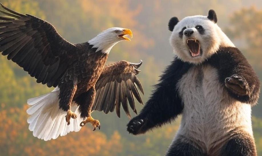 Aguila calva americana, Estados Unidos versus China, Oso panda, Canal de Panamá