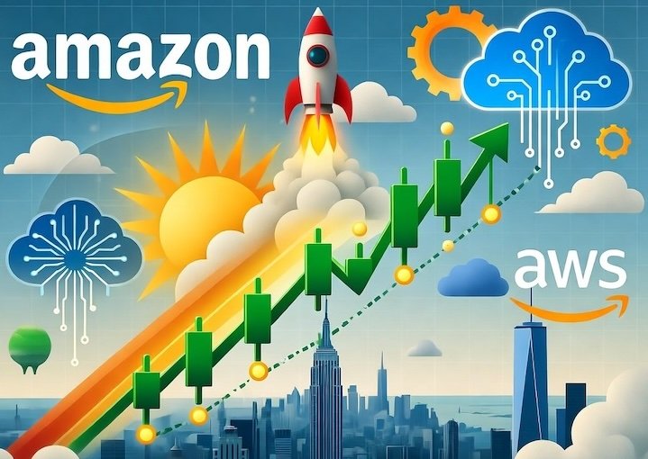 Amazon, Acciones de AMZN, Crecimiento de Amazon, Nasdaq, Wall Street