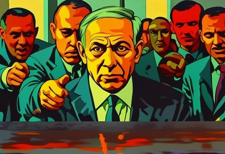 Benjamin Netanyahu, rodeado de críticos