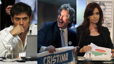 Axel Kicillof, Amado Boudou, Cristina Kirchner | Clarín
