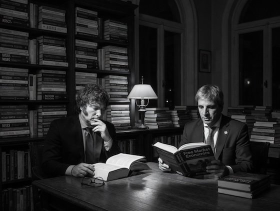 Javier Milei y Luis 'Toto' Caputo