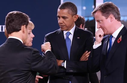 Barack Obama, junto a líderes europeos - Foto: Agencia Xinhua, China