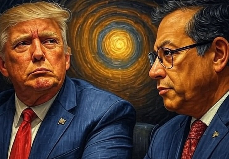 Donald Trump y Gustavo Petro