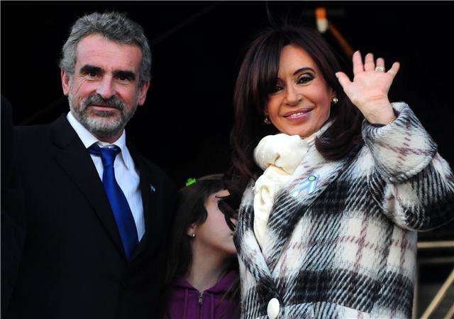 Agustín Rossi y Cristina Fernández