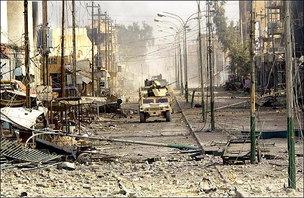 Irak: calle en Fallujah