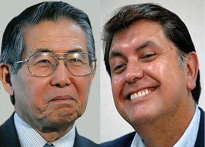 Alberto Fujimori y Alan García