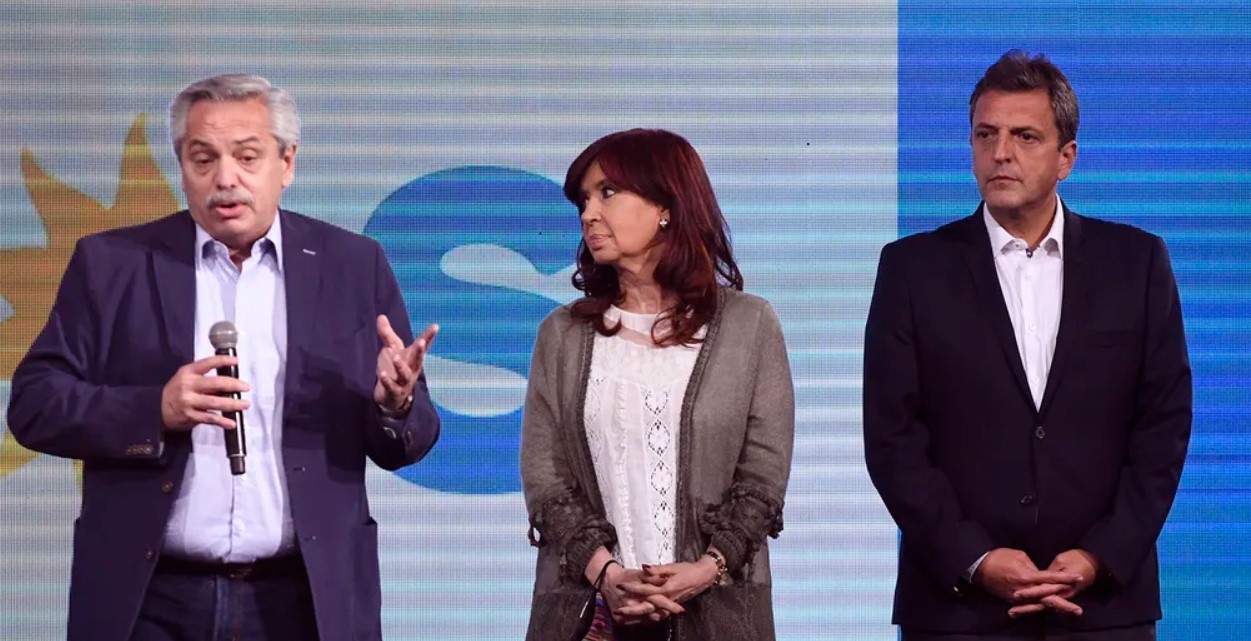 Alberto Fernández, Sergio Massa, Cristina Kirchner