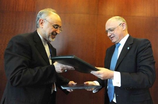 Héctor Timerman, junto a su colega Ali Akbar Salehi