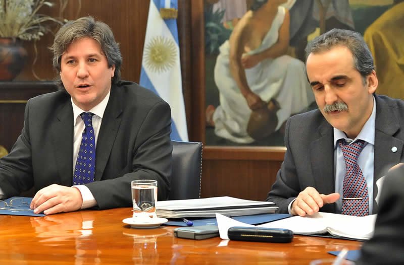 Amado Boudou y Guillermo Moreno