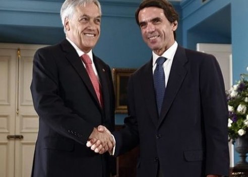 José María Aznar y Sebastián Piñera