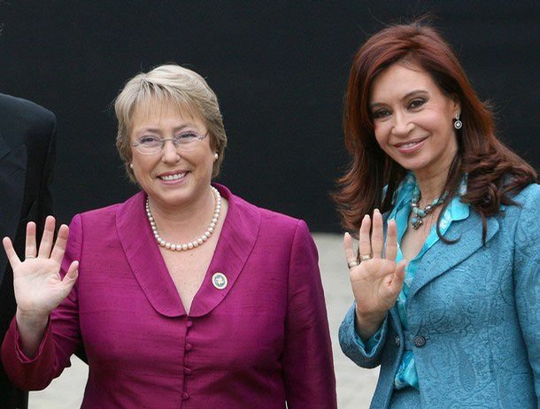 Bachelet y Cristina Kirchner