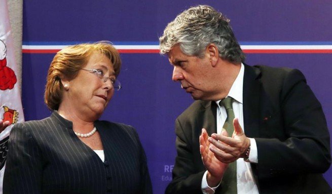 Michelle Bachelet y Nicolás Eyzaguirre