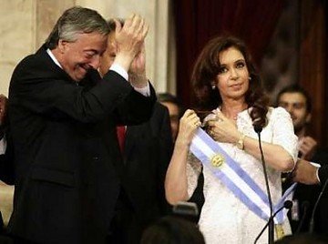 Cristina Fernández y Néstor Carlos Kirchner