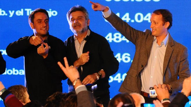 Juan Cabandié, Daniel Filmus y Martín Insaurralde