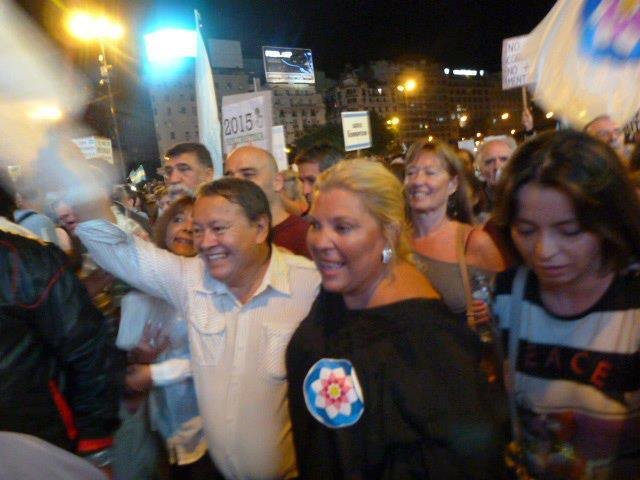 Elisa Carrió y Héctor 'Toty' Flores, Cambiemos