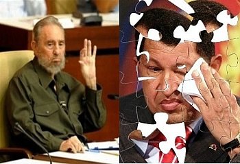 Fidel Castro y Hugo Chávez