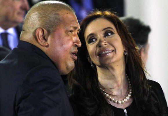 Cristina y Hugo Chávez