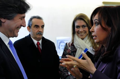 Cristina, Boudou, Giorgi y Moreno