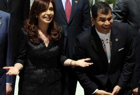 Cristina Kirchner y Rafael Correa