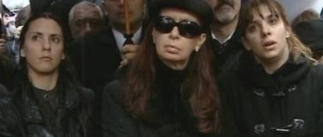 Cristina Fernández Wilhelm en el reciente acto por AMIA