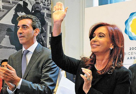 Cristina Kirchner, junto a Florencio Randazzo