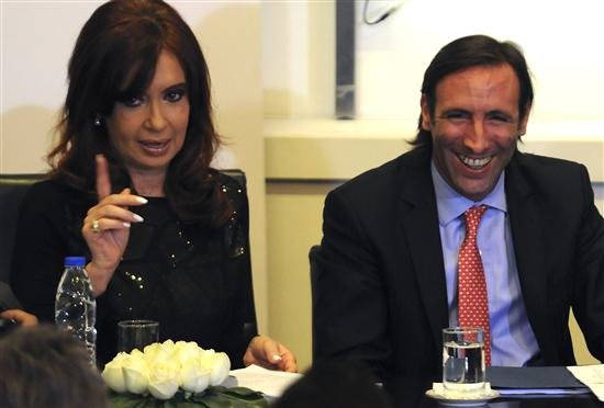 Cristina Fernández Wilhelm de Kirchner y Hernán Lorenzino
