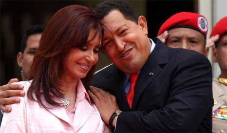 Hugo Chávez Frías y Cristina Elisabet Fernández Wilhelm