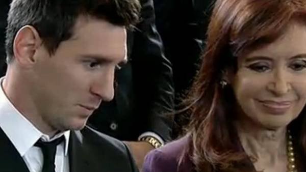 Cristina Kirchner y Lionel Messi