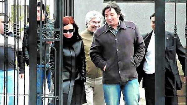 Cristina Kirchner, Máximo Kirchner y Lázaro Báez