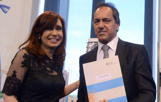Daniel Scioli y Cristina Kirchner