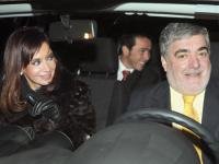 Cristina Kirchner, junto a un sonriente Mario Das Neves