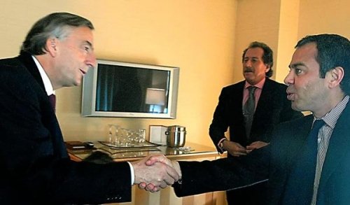 David Martínez y Néstor Kirchner