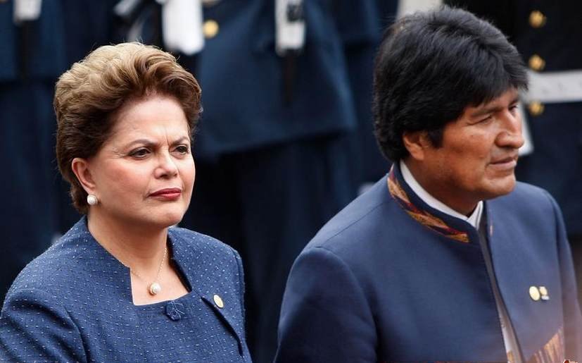 Dilma Roussef, Evo Morales