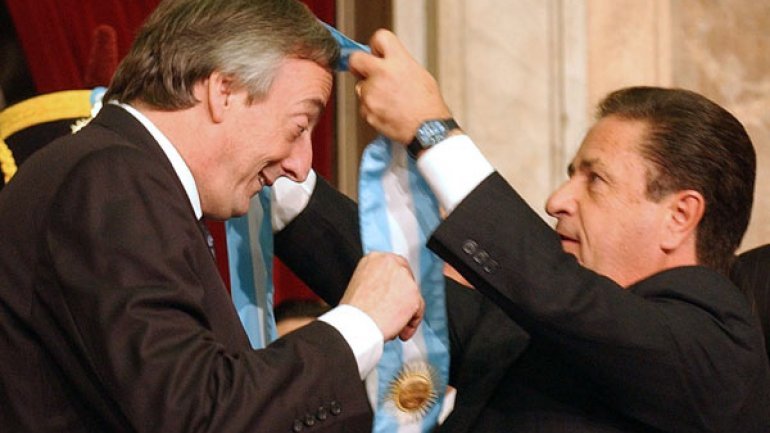 Eduardo Duhalde y Néstor Kirchner