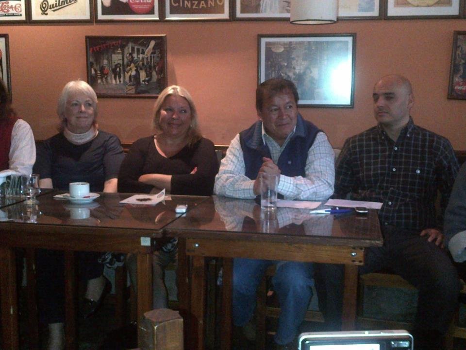 Mariano Alvarez, Elisa Carrió y Héctor Flores