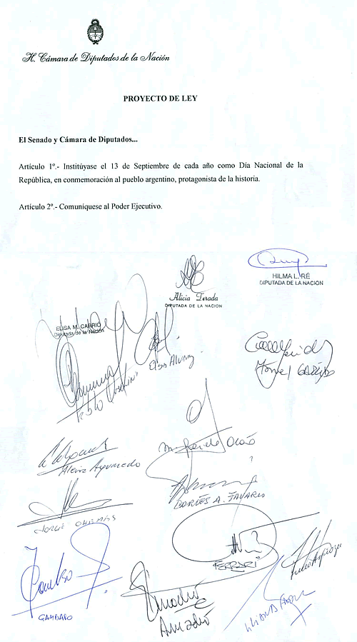 Firmas, Proyecto #13S