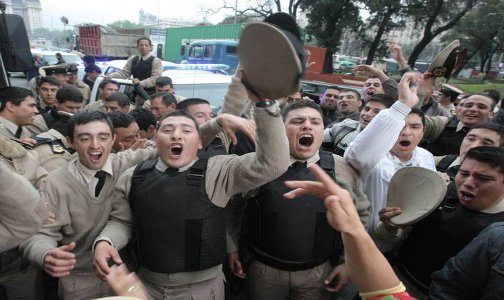 Protesta de Prefectura