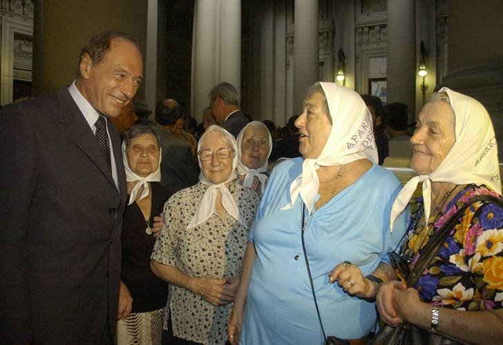 Eugenio Zaffaroni -candidato a Vicepresidente de Cristina- y Hebe de Bonafini