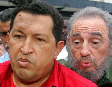 Hugo Chávez y Fidel Castro Ruz
