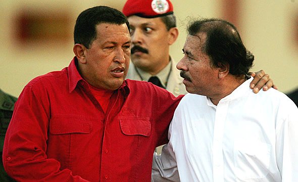 Hugo Chávez y Daniel Ortega