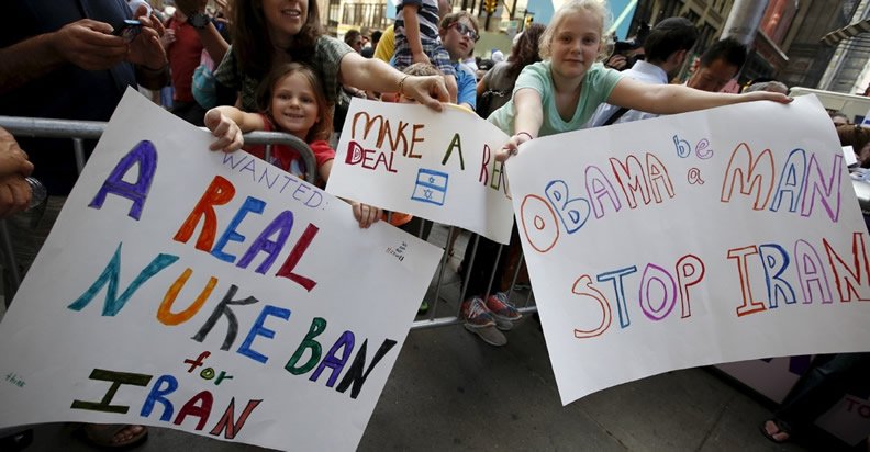Protesta por acuerdos con Irán, Nueva York