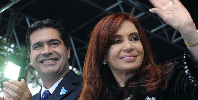Jorge Milton Capitanich Popovich y Cristina Kirchner