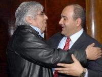 Ministro de Salud J. Luis Manzur y Hugo Moyano