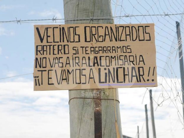 Advertencia de linchamiento, Santa Fe