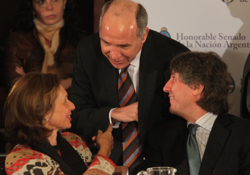 Ricardo Lorenzetti, junto a Amado Boudou y Beatriz Rojkés de Alperovich