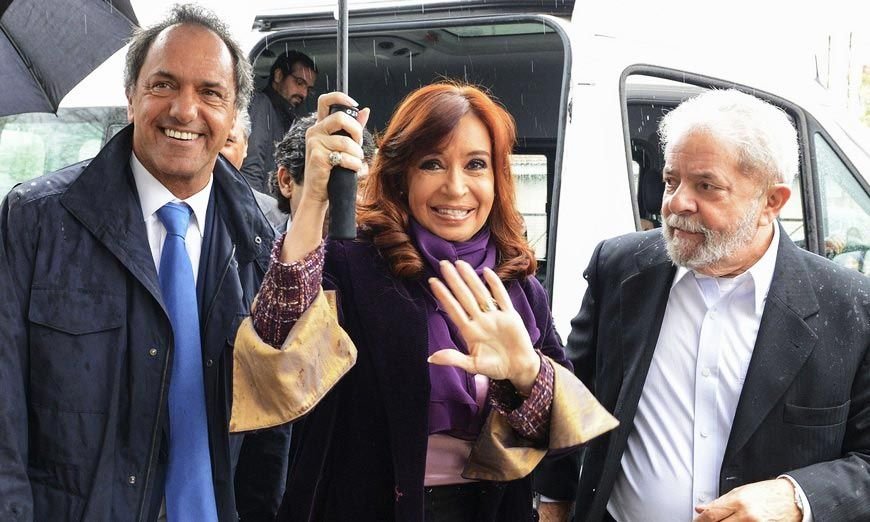 Lula Da Silva, Cristina Kirchner, Daniel Scioli