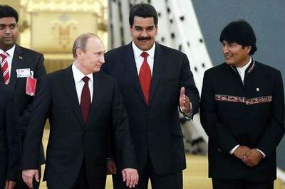 Putin, Maduro y Evo Morales