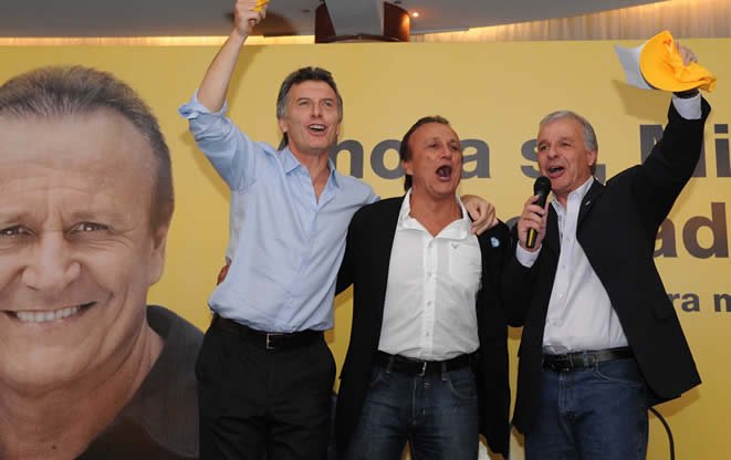 Macri, Del Sel y Salomón