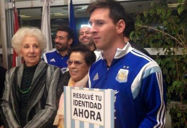 Lionel Messi y Estela Barnes de Carlotto
